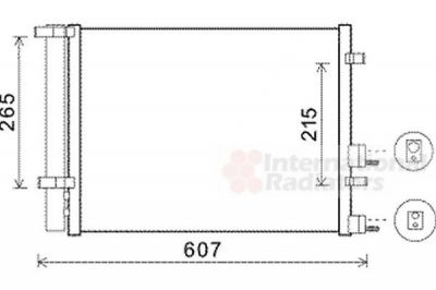 Van Wezel 82005244 конденсатор, кондиционер на HYUNDAI i20 (PB, PBT)