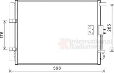 Van Wezel 82005373 конденсатор, кондиционер на HYUNDAI i30 (GD)