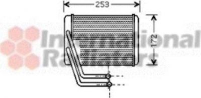 Van Wezel 82006144 теплообменник, отопление салона на HYUNDAI SONATA IV (EF)