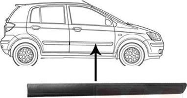 Van Wezel 8252424 облицовка / защитная накладка, дверь на HYUNDAI GETZ (TB)