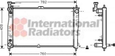 Van Wezel 83002021 радиатор, охлаждение двигателя на KIA CARNIVAL I (UP)