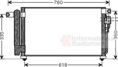 Van Wezel 83005081 конденсатор, кондиционер на KIA RIO II (JB)