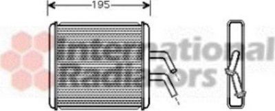 Van Wezel 83006044 теплообменник, отопление салона на KIA RIO универсал (DC)