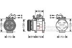 Van Wezel 8300K052 компрессор, кондиционер на KIA CARNIVAL I (UP)