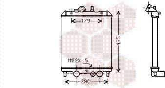 Van Wezel 92002002 радиатор, охлаждение двигателя на PIAGGIO PORTER c бортовой платформой/ходовая часть