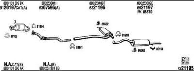 WALKER AD25043 система выпуска ог на AUDI A4 Avant (8D5, B5)
