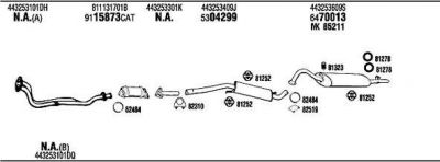 WALKER AD62148 система выпуска ог на AUDI 100 (44, 44Q, C3)