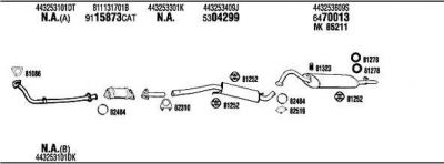 WALKER AD62154 система выпуска ог на AUDI 100 (44, 44Q, C3)