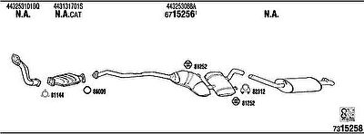 WALKER AD62167B система выпуска ог на AUDI 100 Avant (44, 44Q, C3)