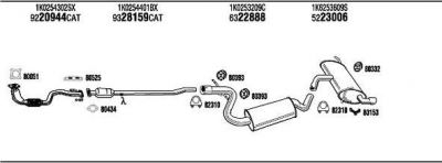 WALKER ADK017578BA система выпуска ог на AUDI A3 (8P1)