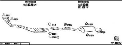 WALKER BW32004 система выпуска ог на 3 (E30)