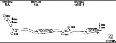 WALKER BW32508A система выпуска ог на 3 (E36)