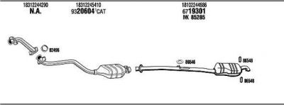 WALKER BW32527A система выпуска ог на 3 (E36)