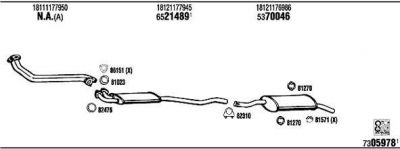 WALKER BW40130B система выпуска ог на 3 (E30)