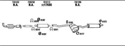 WALKER FI50007 система выпуска ог на FIAT TIPO (160)