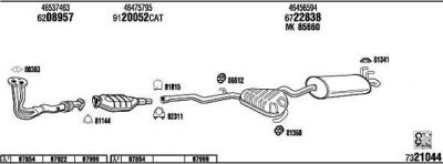 WALKER FI71018A система выпуска ог на FIAT MAREA (185)