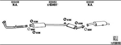 WALKER FI80001A система выпуска ог на FIAT CROMA (154)