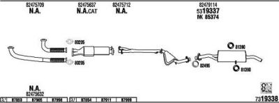 WALKER FI80033 система выпуска ог на FIAT CROMA (154)