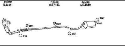 WALKER FIK012752B система выпуска ог на FIAT PUNTO (188)