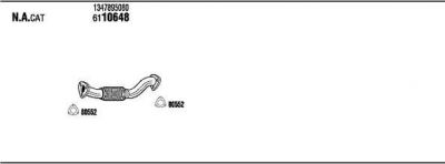 WALKER FIK019978 система выпуска ог на FIAT DUCATO фургон (250, 290)