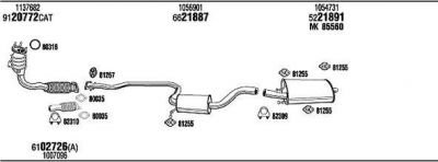 WALKER FO20290 система выпуска ог на FORD FIESTA IV (JA_, JB_)