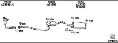 WALKER FO20296 система выпуска ог на FORD FIESTA IV (JA_, JB_)