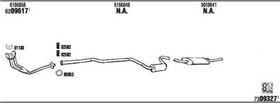 WALKER FO31258 система выпуска ог на FORD ESCORT IV (GAF, AWF, ABFT)