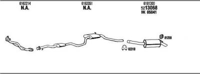 WALKER FO55240 система выпуска ог на FORD SIERRA (GBG, GB4)