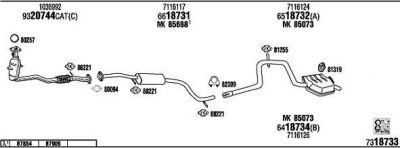 WALKER FO60062 система выпуска ог на FORD MONDEO II седан (BFP)
