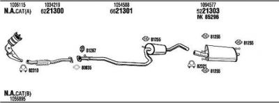 WALKER FOK005192AA система выпуска ог на FORD FIESTA IV (JA_, JB_)