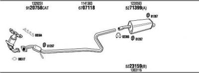 WALKER FOT16624 система выпуска ог на FORD FUSION (JU_)