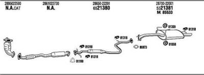 WALKER HYH04539BB система выпуска ог на HYUNDAI ACCENT I (X-3)