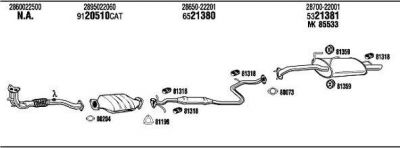 WALKER HYH05365CA система выпуска ог на HYUNDAI ACCENT I (X-3)