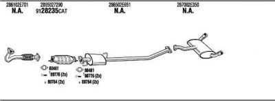 WALKER HYH31272A система выпуска ог на HYUNDAI TUCSON (JM)