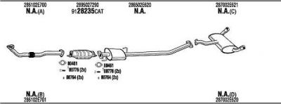 WALKER HYK018210A система выпуска ог на HYUNDAI TUCSON (JM)