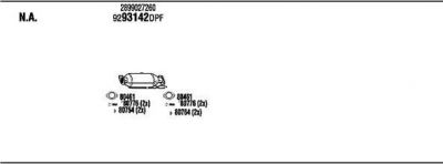 WALKER HYK031272A система выпуска ог на HYUNDAI TUCSON (JM)