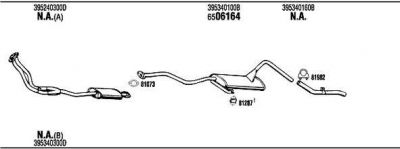 WALKER MA40003B система выпуска ог на MAZDA 323 I (FA)