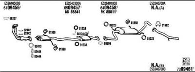 WALKER MA40008A система выпуска ог на MAZDA 323 III Hatchback (BF)