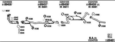 WALKER MA40008C система выпуска ог на MAZDA 323 III (BF)