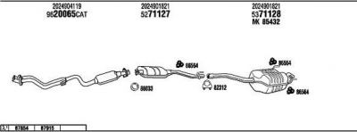WALKER MB20047 система выпуска ог на MERCEDES-BENZ C-CLASS универсал (S202)