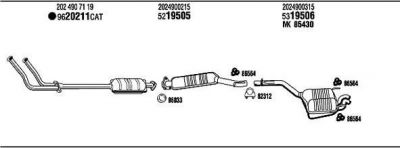 WALKER MB20064 система выпуска ог на MERCEDES-BENZ C-CLASS (W202)