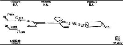 WALKER MB50023A система выпуска ог на MERCEDES-BENZ S-CLASS (W126)
