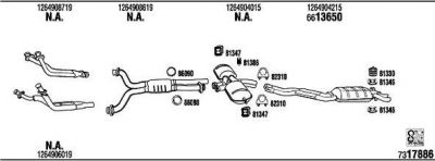 WALKER MB56004A система выпуска ог на MERCEDES-BENZ S-CLASS (W126)