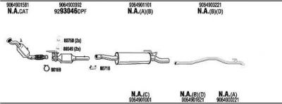 WALKER MBK031157BC система выпуска ог на MERCEDES-BENZ SPRINTER 3,5-t c бортовой платформой/ходовая часть (906)