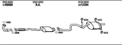 WALKER NI41711 система выпуска ог на NISSAN BLUEBIRD Hatchback (T72, T12)