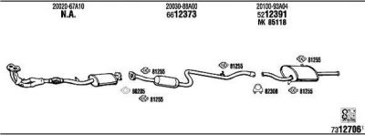 WALKER NI80413 система выпуска ог на NISSAN SUNNY II (N13)
