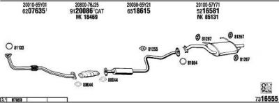 WALKER NI80489 система выпуска ог на NISSAN 100 NX (B13)