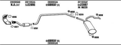 WALKER NI94001 система выпуска ог на NISSAN PRIMASTAR автобус (X83)