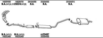 WALKER NIH16276B система выпуска ог на NISSAN PRIMERA универсал (WP12)