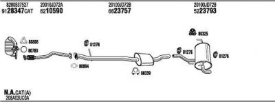 WALKER NIK019888AA система выпуска ог на NISSAN QASHQAI / QASHQAI +2 (J10, JJ10)